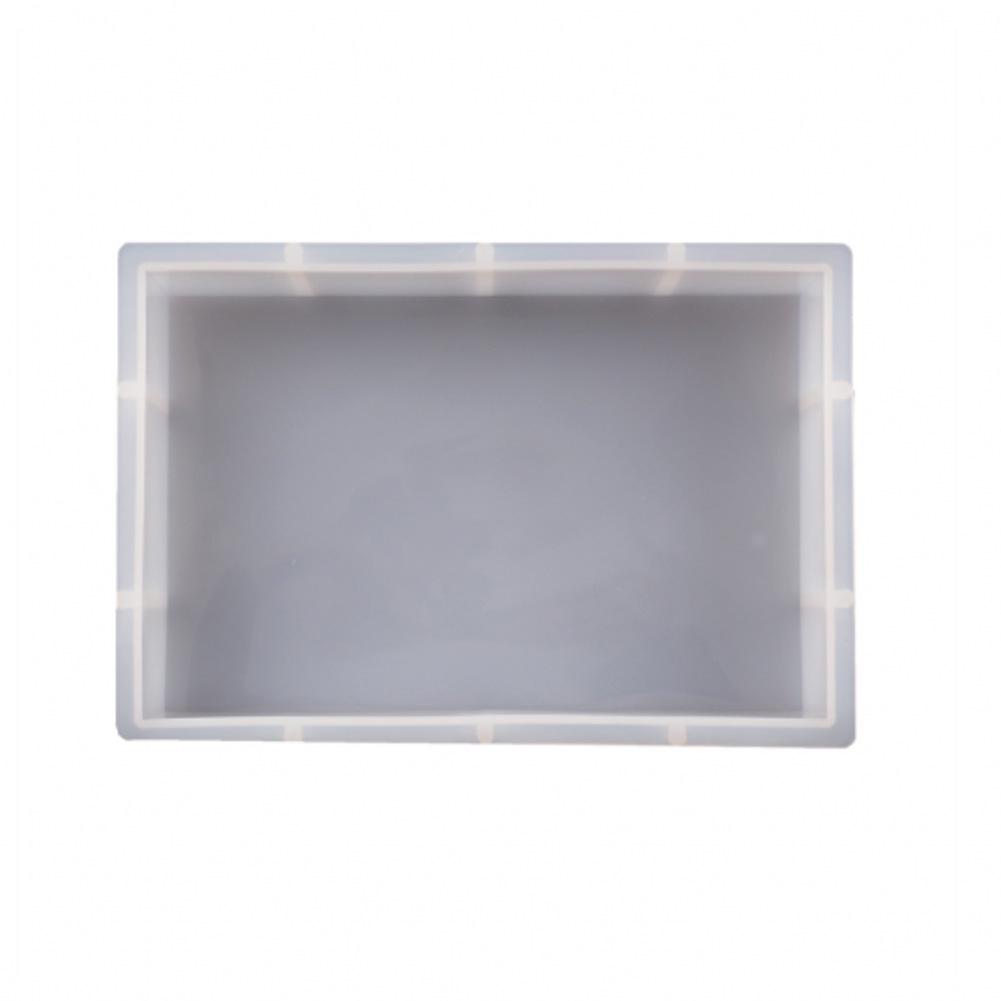 DIY Silicone Mold Set: Geometric Cube, Rectangle, Heart, and Round for Crystal Epoxy Resin Specimens and Mirrors