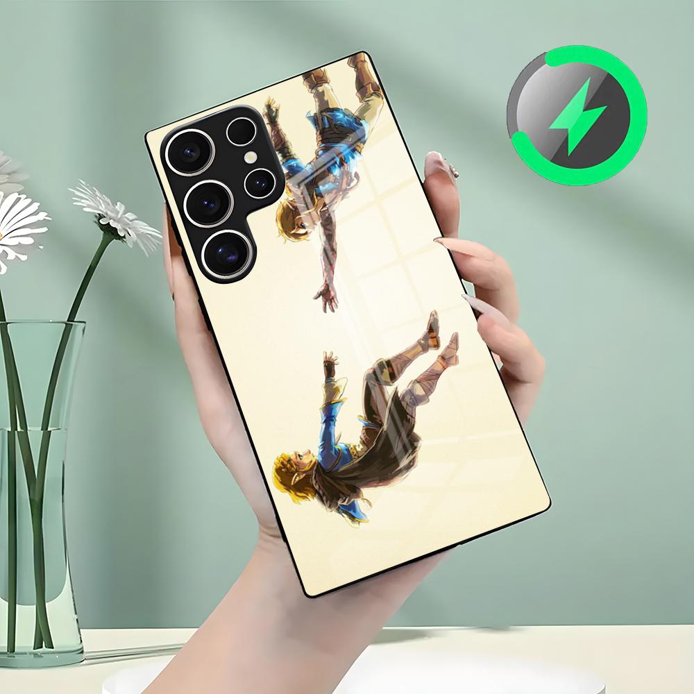 Zel-da-ES Phone Case For Samsung S26 S25 S24 S23 S22 S21 S20 Edge Ultra Plus FE For Magsafe Glass Case