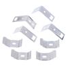 4 סטים אביזרי תריסים מתכת תריס סוגר מחזיק הרכבה סוגריים קיבוע וילון לקיבוע חלון