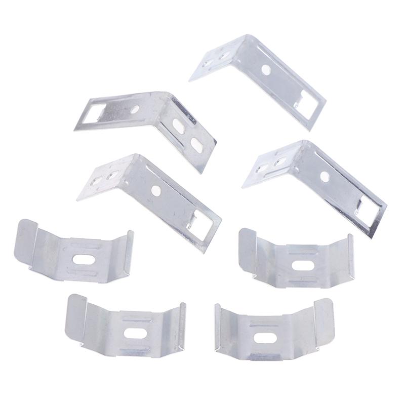 4 sady Příslušenství k žaluziím Kovový držák lamel Montážní držák Držáky Upevnění závěsu pro fixaci na okno