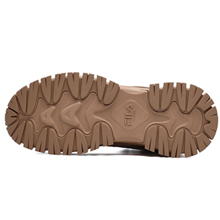 FILA Tracer Suede Fabric Comfortable Mid-Top Hiking Shoes Men Hiking Shoes Dark-Brown F12M141125FBT