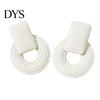 Women Earrings 1 Pair Hollow Out Round Jewelry Earring Exaggerated Beads for Vacation Fashion