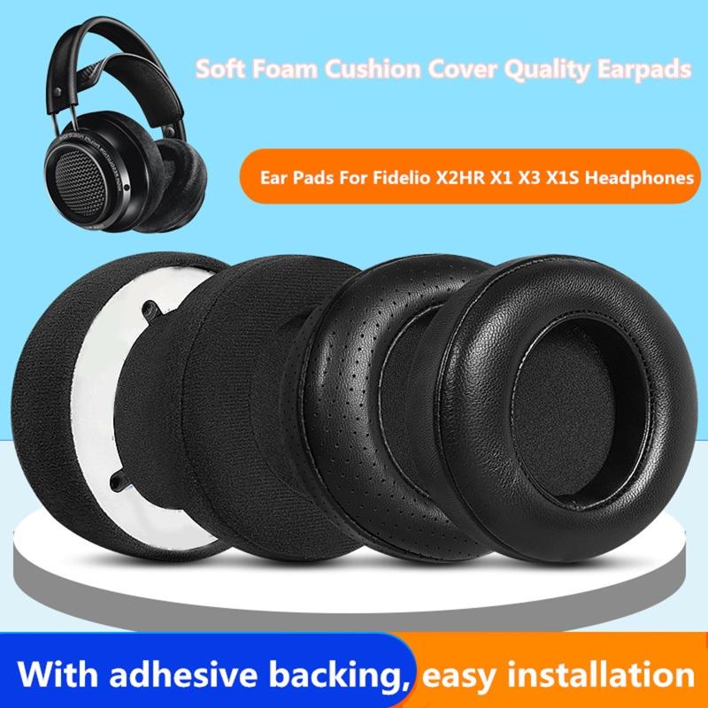 Headphone Leather Cushion Earpads for Audio Fidelio X1 X2 X2HR X3 Headset Earmuffs Memory Foam Covers Props