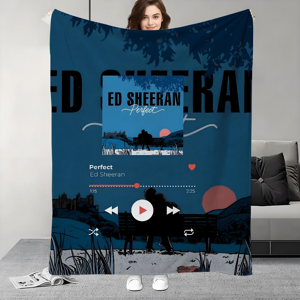 Singer Ed S-Sheeran Play Blanket Design Lightweight For Dorms, Naps, Living Room, Office,Sofa,All-Season