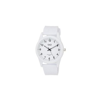 Citizen Q&Q Analog Waterproof Watch with Urethane Strap White