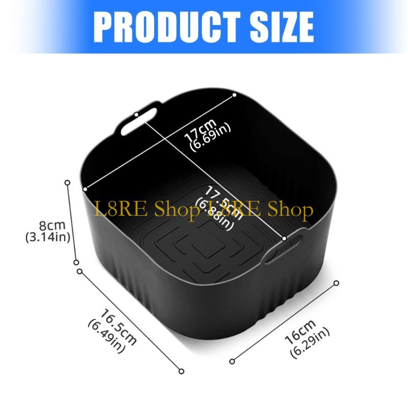 L8RE Silicone Liners Set Oven Safe Cooking Mats Air Fryers Basket Liners for Cooking