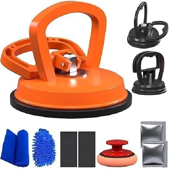 10-In-1 Dent Puller Car Dent Puller Tool Kit For Vehicle Repair, Glass, Screens, Tile & Object Lifting