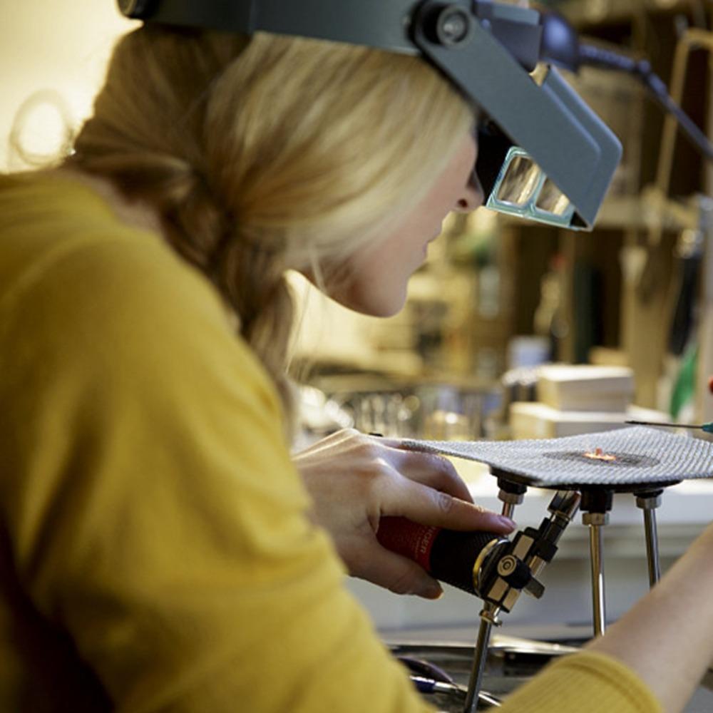 Professional Optivisor Single Lens Hands Free Eye Loupe Magnifying Glasses Magnifier Electronics