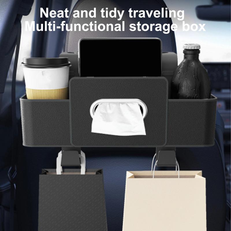 Seat Organizer For Backseat Auto Behind Seat Bottle Storage Bag Car Storage Organization With Cup Holder For Truck SUV