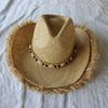 Neue Sommer Männer Natürliche Raffia Jazz Hüte Panama Fedora Strohhut Strand Sonnenkappen für Männer