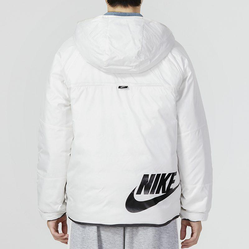 Nike Puffer Jackets Men's Black Hooded Moderate Quilted Padded Jacket DH2784-030