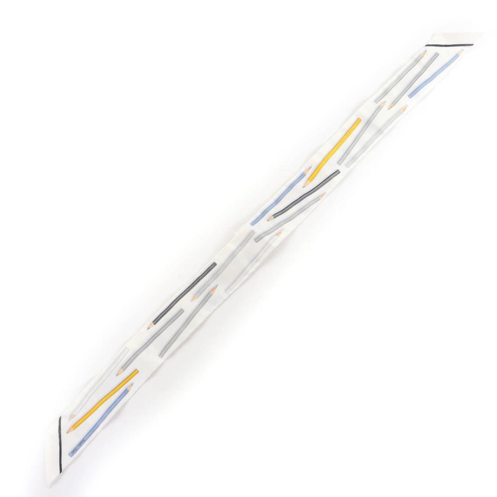 Pristine HERMES scarf A Vos Crayons Come on, get out your colored pencils silk Used