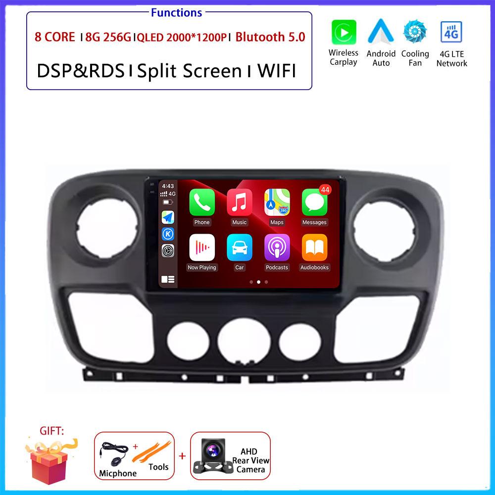 For Renault Master Nissan NV400 Opel Movano 2010 - 2021Android Carplay Auto Car Radio Navigation GPS Multimedia Video Player