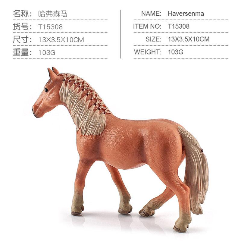 Nine Simulation Ranch Horse Farm Horse Model Haverin Stallion Sharma Hanover Horse Arabian Horse Ornament