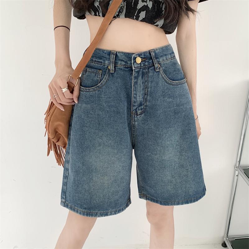 Buy Y2k Baggy Retro Shorts Pants Women Summer Vintage Blue Wide