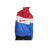 Nike Kids Patchwork Casual Hooded Jacket Kids Outerwear Red White Blue CJ6722-657