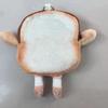1/2pcs Toast Coin Purse  Cartoon Cute Portable Earphone Bag  Creative Small Storage Bag