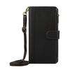 Phone Case For Xiaomi Redmi Note 14 Pro 5G/Note 14 Pro+ 5G/Poco X7 5G , Multi Card Slots Zipper Leather Cover with Shoulder Strap/Wrist Strap