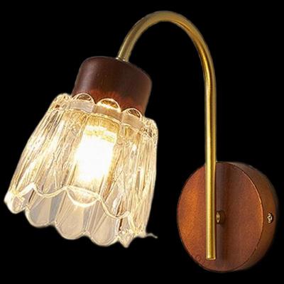 NuFeng Retro Minimalist Solid Wood Wall Lamp