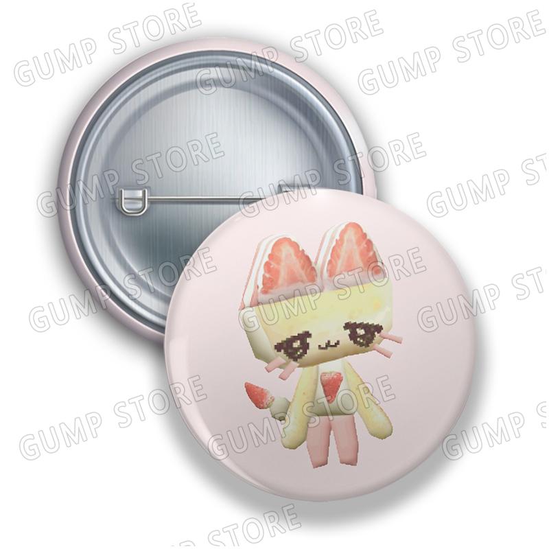 Spille Rotonde Cartoon Y2k Toro Inoue per Accessori Gioielli Decorazioni Borse Gatto Ha4to Kawaii Spille a Bottone Regali per Fan Amici