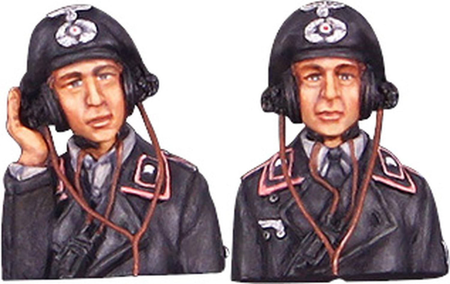 

Valkyrie Miniature German Tank Soldier Bust Set Initial 2 Busts Resin Kit VW35018 1/35