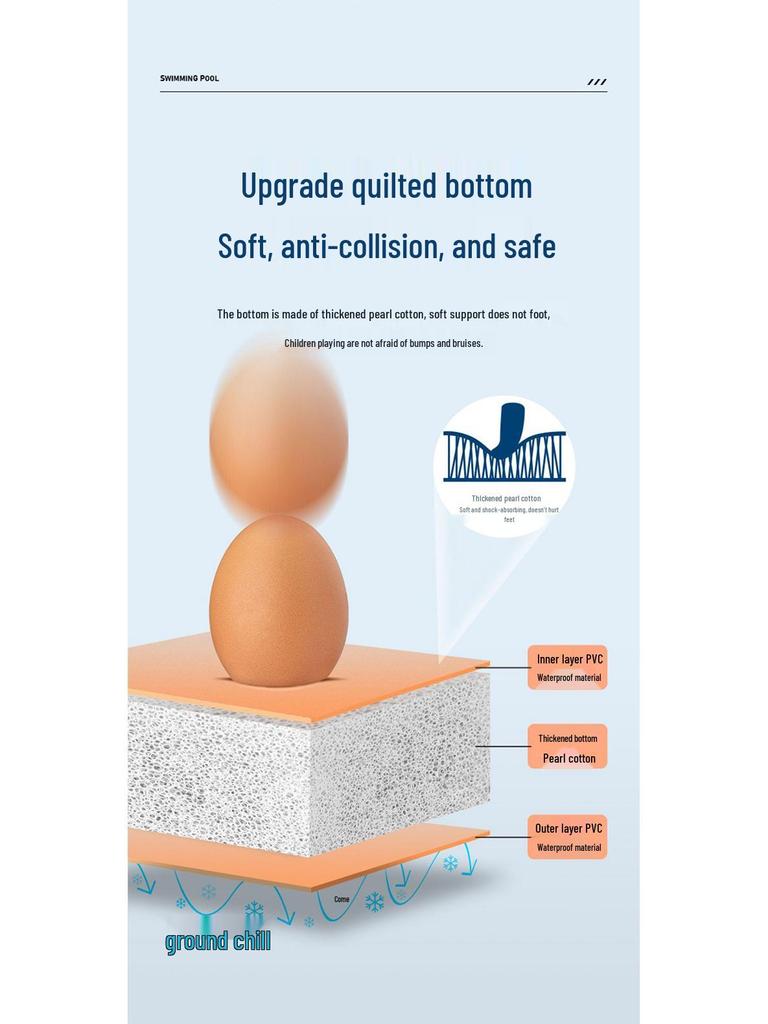 Nuoao Automatic Inflatable Canopy Pool for Kids and Family - Foldable Outdoor Swimming Pool