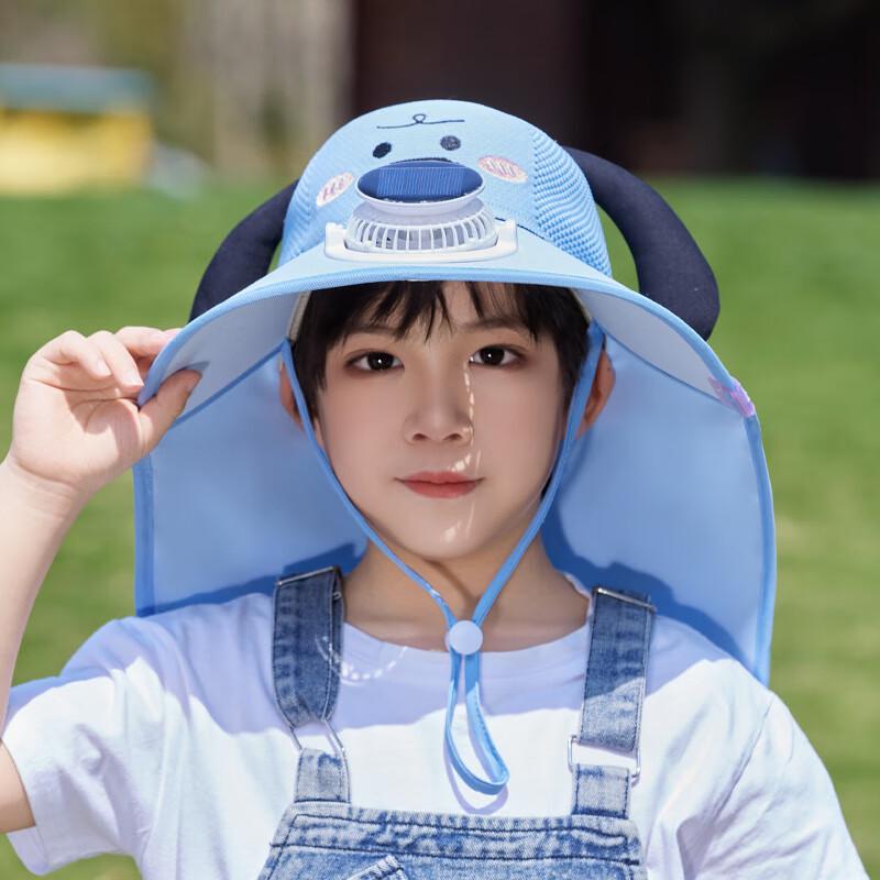 Junbie Kids Cooling Sun Bucket Hat with Neck Flap