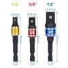 Adaptor Prelungitor Soclu Mașină de Impact Convertor Extins Burghiu Electric Hex la Piuliță de Mare Viteză Pătrat Tată Cheie 1/4 3/8 1/2