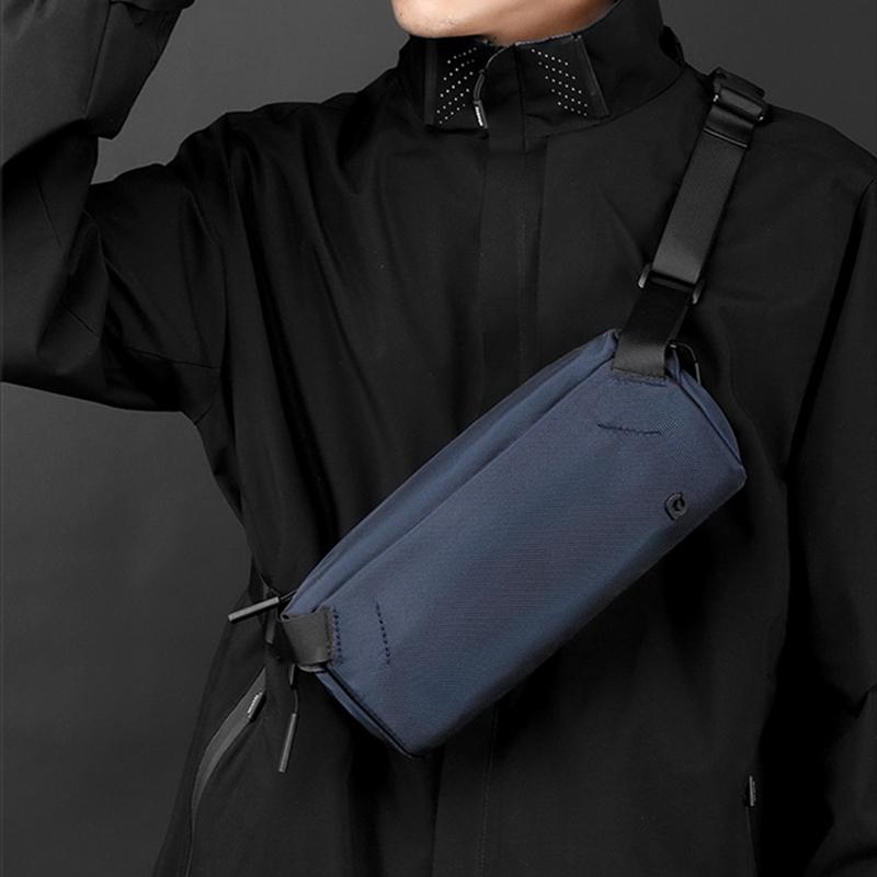 SCIONE Geantă de piept Joker nouă, cu capacitate mare, multistrat, geantă crossbody pentru naveta zilnică, geantă de piept pentru călărie pentru bărbați