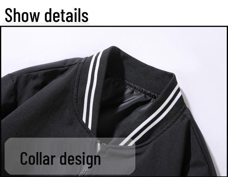 Men's Cross-Border Casual Stand Collar Baseball Jacket for Spring and Autumn