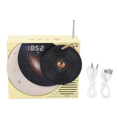 Retro Bluetooth hangszóró órakijelzővel és hangulatfénnyel 360 fokos térhatású hangzással BT hangszóró