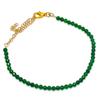 Chrome Diopside Gemstone Handmade 925 Sterling Silver Bracelet 7-8" KJ-1004