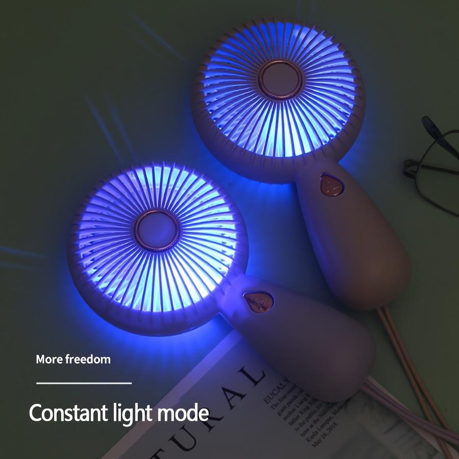 Mini ventilator portabil de mână, încărcare USB, baterie reîncărcabilă, abajur din plastic, tensiune de funcționare 4-12V, ventilator electric silențios