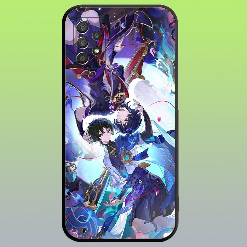 

Scaramouche Genshin Impact Phone Case For Samsung Galaxy A20,A21s,A22,A31,A32,A52,A53,A72,73,A80,A91 Soft Black Cover Samsung a12
