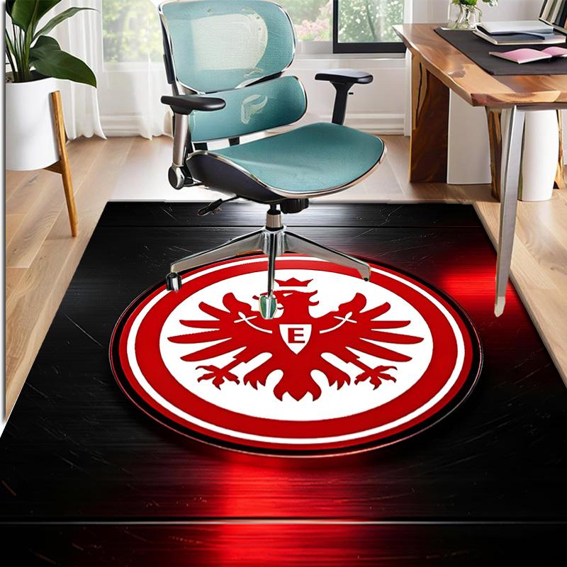 Eintracht Frankfurt Muster Teppich, Innen-/Außenmatte, für Picknick, Spielzimmer, Schlafzimmer, Büro, Wohnzimmer, Heimdeko Teppich, Geburtstagsgeschenk