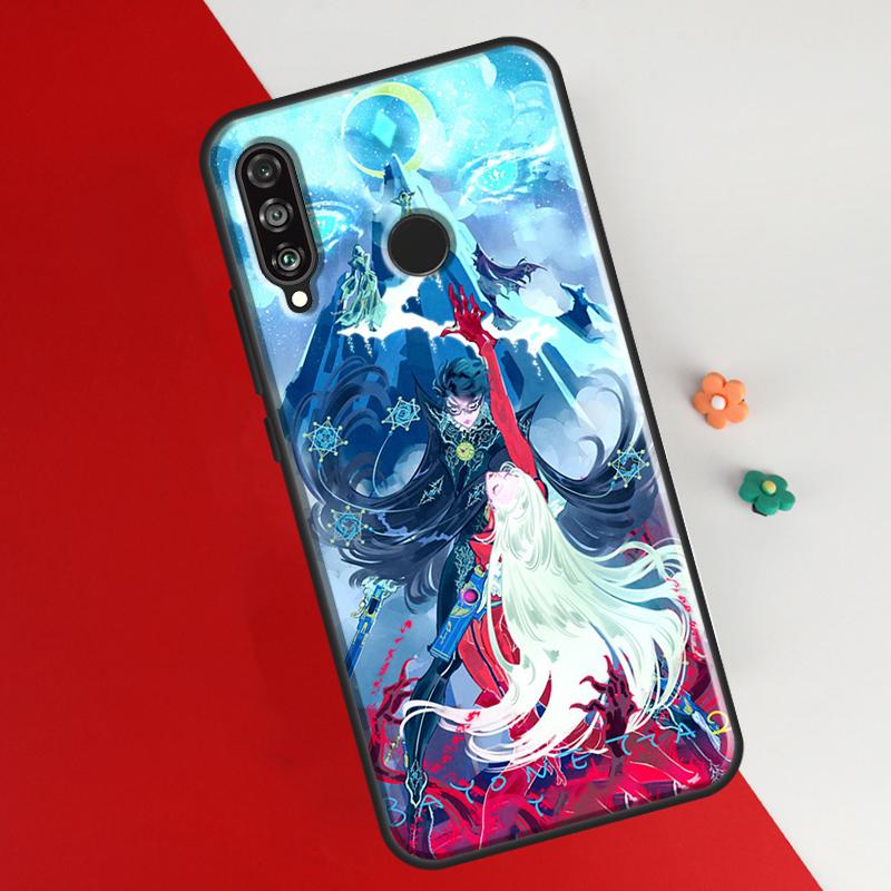 Bayonetta Cover For Huawei P30 Pro P50 P20 P40 Lite P Smart 2021 Nova 5T Case For Honor 50 8X 10i