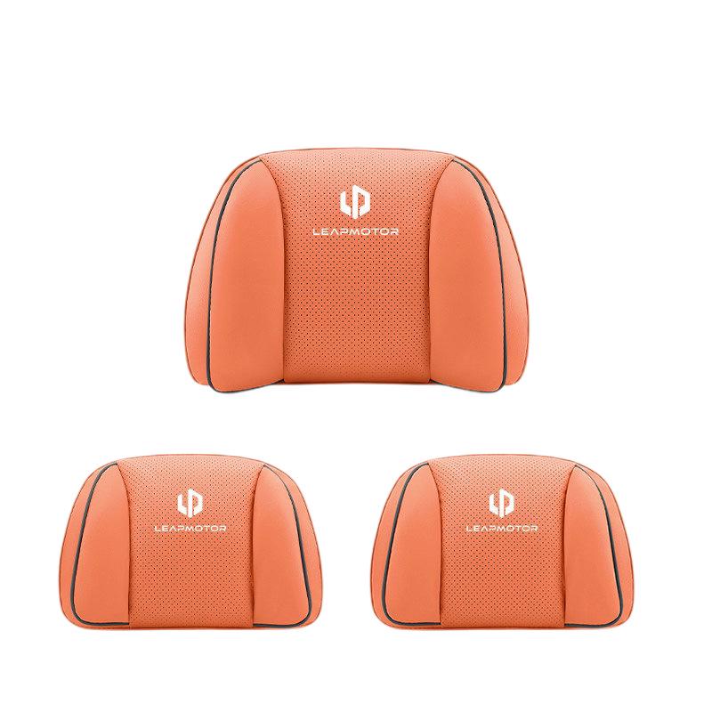 Leapmotor C10/C11/C01/C16 Nappa Leather Lumbar & Neck Pillow Headrest