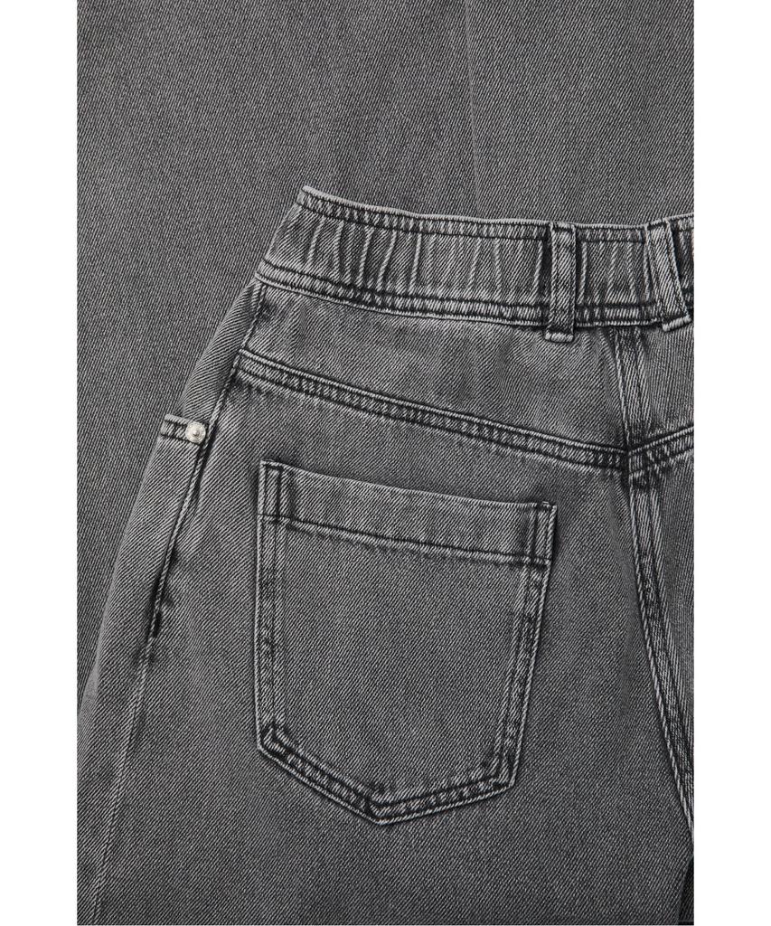 IROWOMEN Heliade Back Banding Wide Denim Pants Iopda26102Bkl