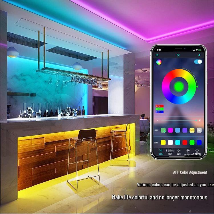 5050 RGB LED Self-Adhesive USB TV Backlight Strip, 5V Low Voltage Atmosphere Light Set