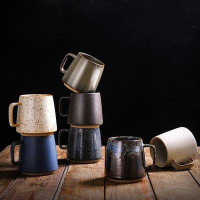Chinese Ceramic Mug Japanese Creative Rough Ceramic Coffee Cup With Handle Mug for Tea Original Mugs Coffee Cups Drinkware Beer