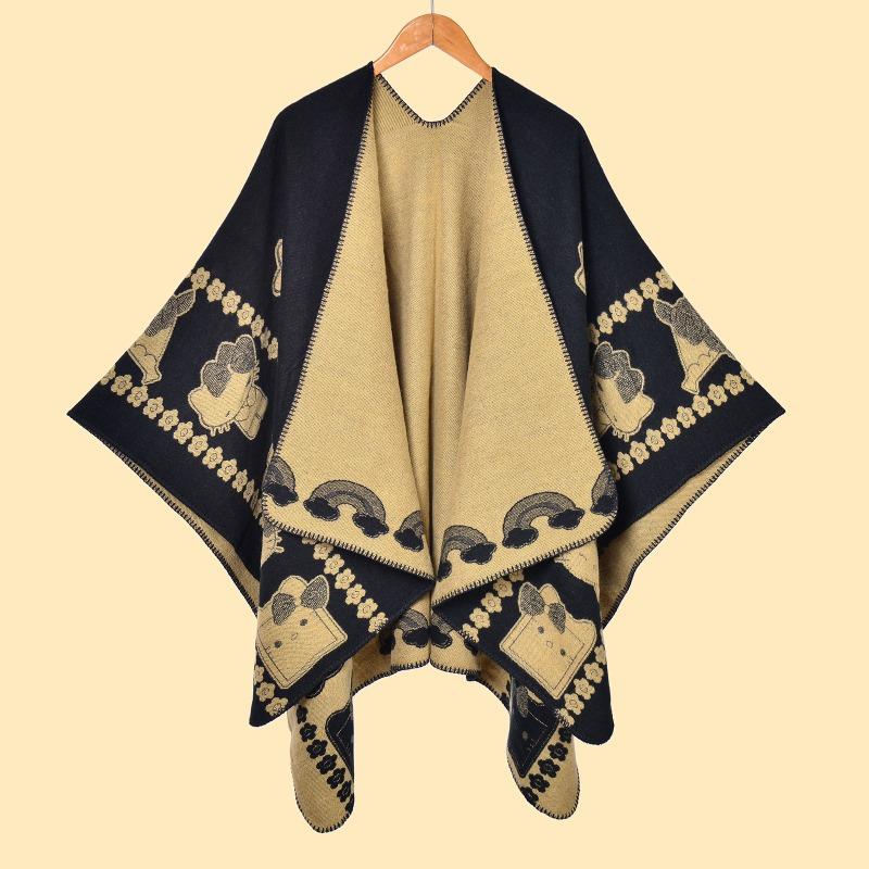 

Hot-selling women s scarves, shawls, cute and versatile, spring and autumn travel, photo atmosphere, outer cloak 130x150cm