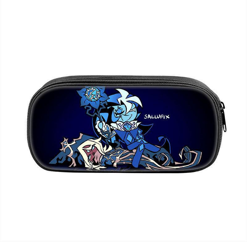 Shadow Milk Cookie Pen Case For Students Nylon Storage Organizer With Durable Material