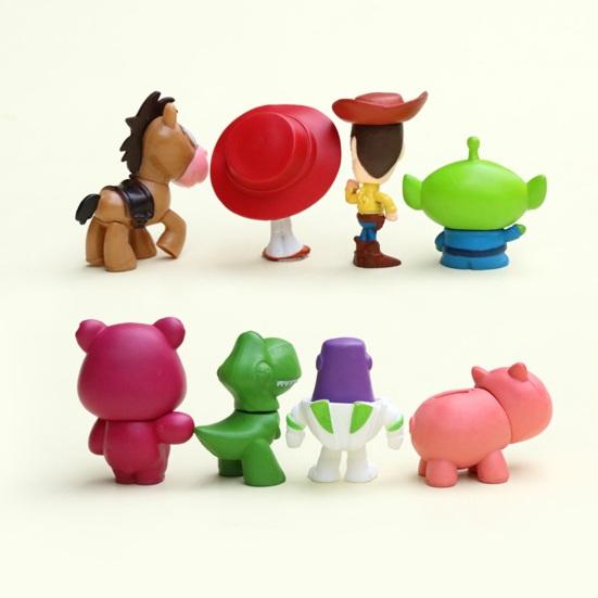 8 Pcs Miniature Figures, Anime Theme Tiny Movie Character Figurines, Collectible Toy for Fans, Kids, Collectors