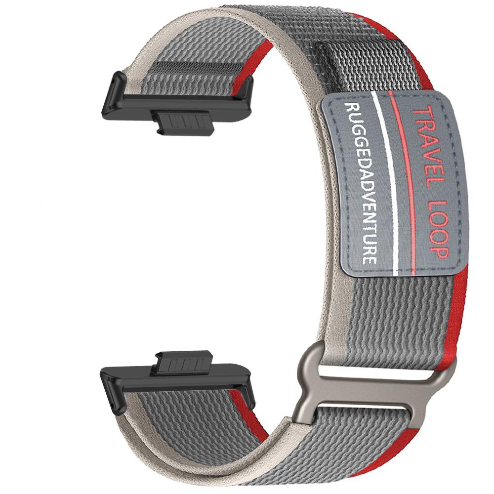 

Нейлоновий ремінець для Huawei Watch Fit 4 Pro Band Спортивний чоловічий жіночий змінний браслет Huawei Fit 3 Fit 4 Travel Loop Аксесуари Huawei Fit 4 &Black червоний