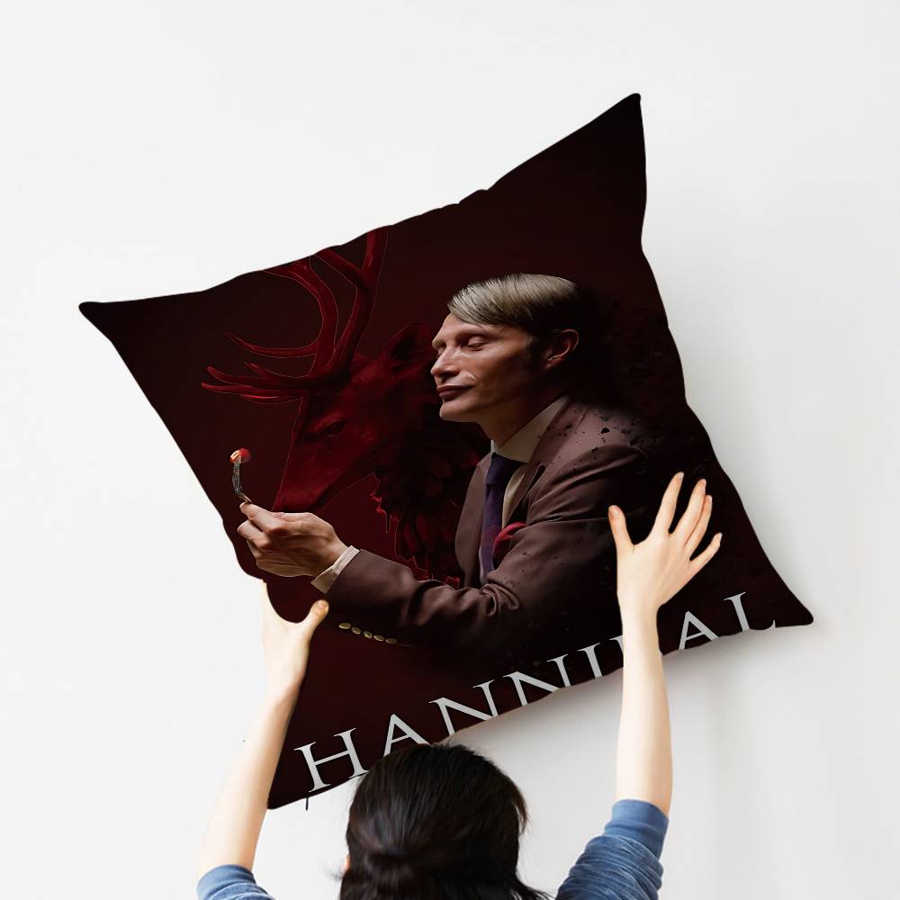 

Hannibal TV Personalized Pillow Cover Kids Bedroom Wild Party Decor Pillowcase Kid Birthday Shower Gift 30cmx30cm