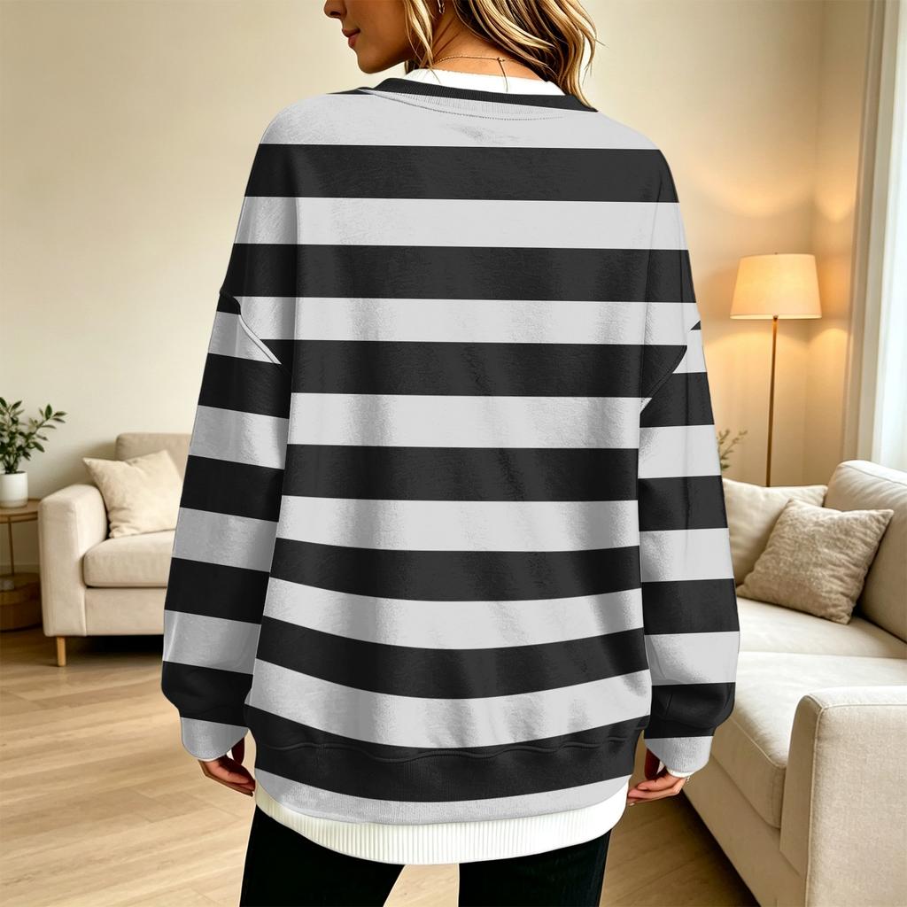 Women's V-Neck Button Front Long Sleeve Top