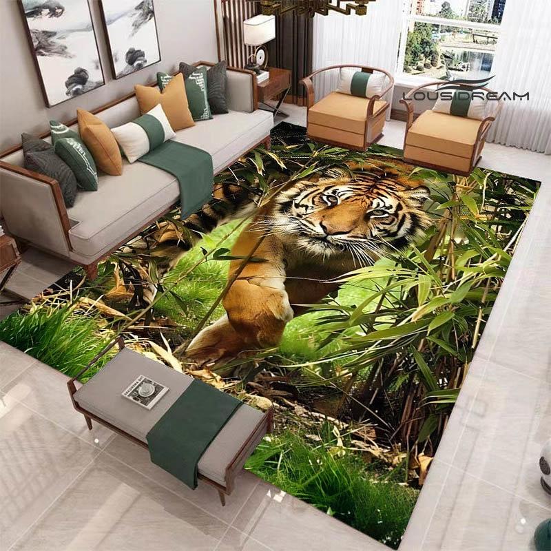 3D Tiger Printed Carpet Fashion Yoga Mat Photography Prop Room Decor  Area Rug  Carpets for Living Room