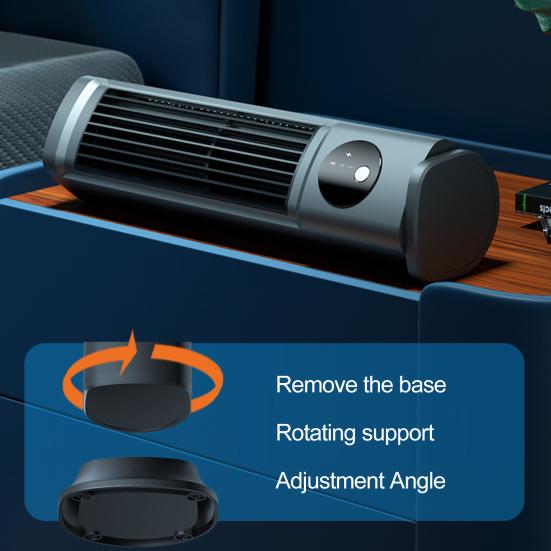 Cooling Air Conditioning Fan 3 Speeds Adjustable Bladeless Cooling Fan Energy Saving Quiet Desktop Fan for Bedroom Office