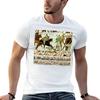 THE BAYEUX TAPESTRY BATTLE OF HASTINGS NORMAN KNIGHTS HORSEBACK T-Shirt T Shirt Man Cotton Ma
