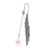 Flower Specimens Bookmark Pendant Metal Book Mark School Office Supply